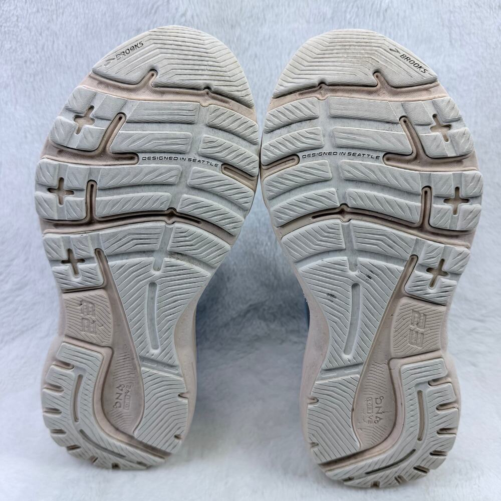 Brooks Adrenaline GTS 23 Womens Running Shoes Vista Blue Linen Size 8 Athletic - Picture 7 of 10